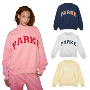 Parke small collar design loose women's hoodie