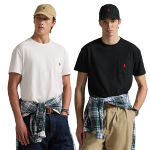 Ralph Lauren men's embroidered design short sleeved loose high-end men's T-shirt