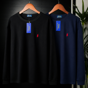 Ralph Lauren men's round neck design long sleeved T-shirt business top