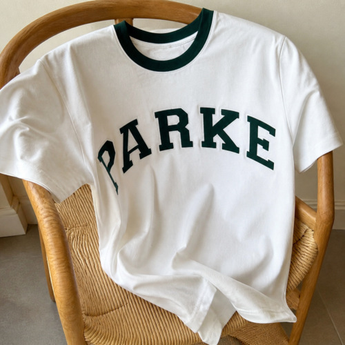 Parke - Women's high-quality embroidered design top loose short sleeved t-shirt photo review