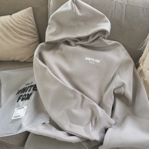 White Fox women's luxury hoodie casual loose top photo review