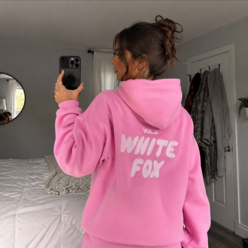 White Fox women's luxury hoodie casual loose top photo review