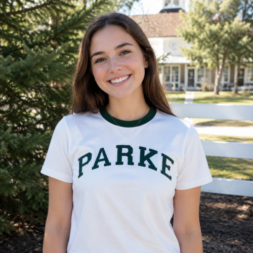 Parke - Women's high-quality embroidered design top loose short sleeved t-shirt photo review