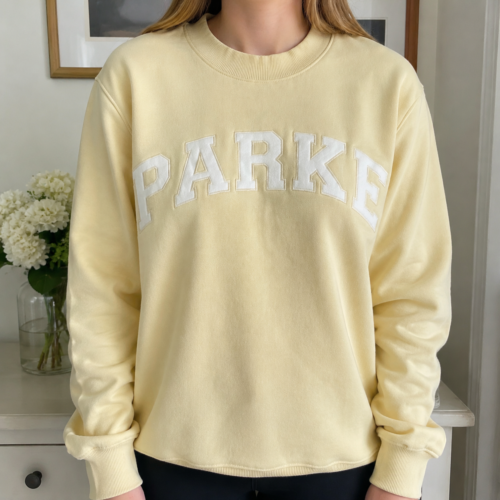 Parke small collar design loose women's hoodie photo review