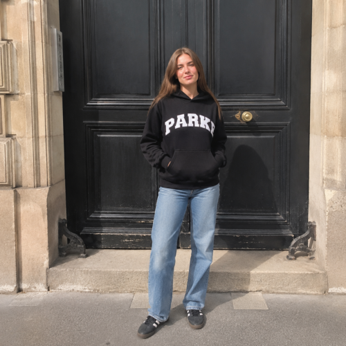 Parke hooded sweatshirt versatile loose women's top photo review