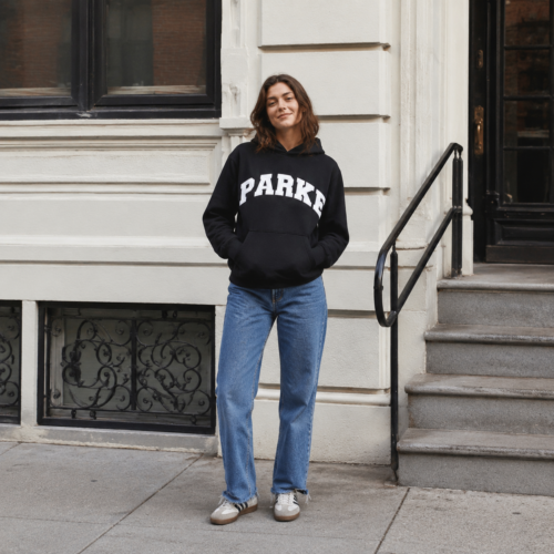 Parke hooded sweatshirt versatile loose women's top photo review